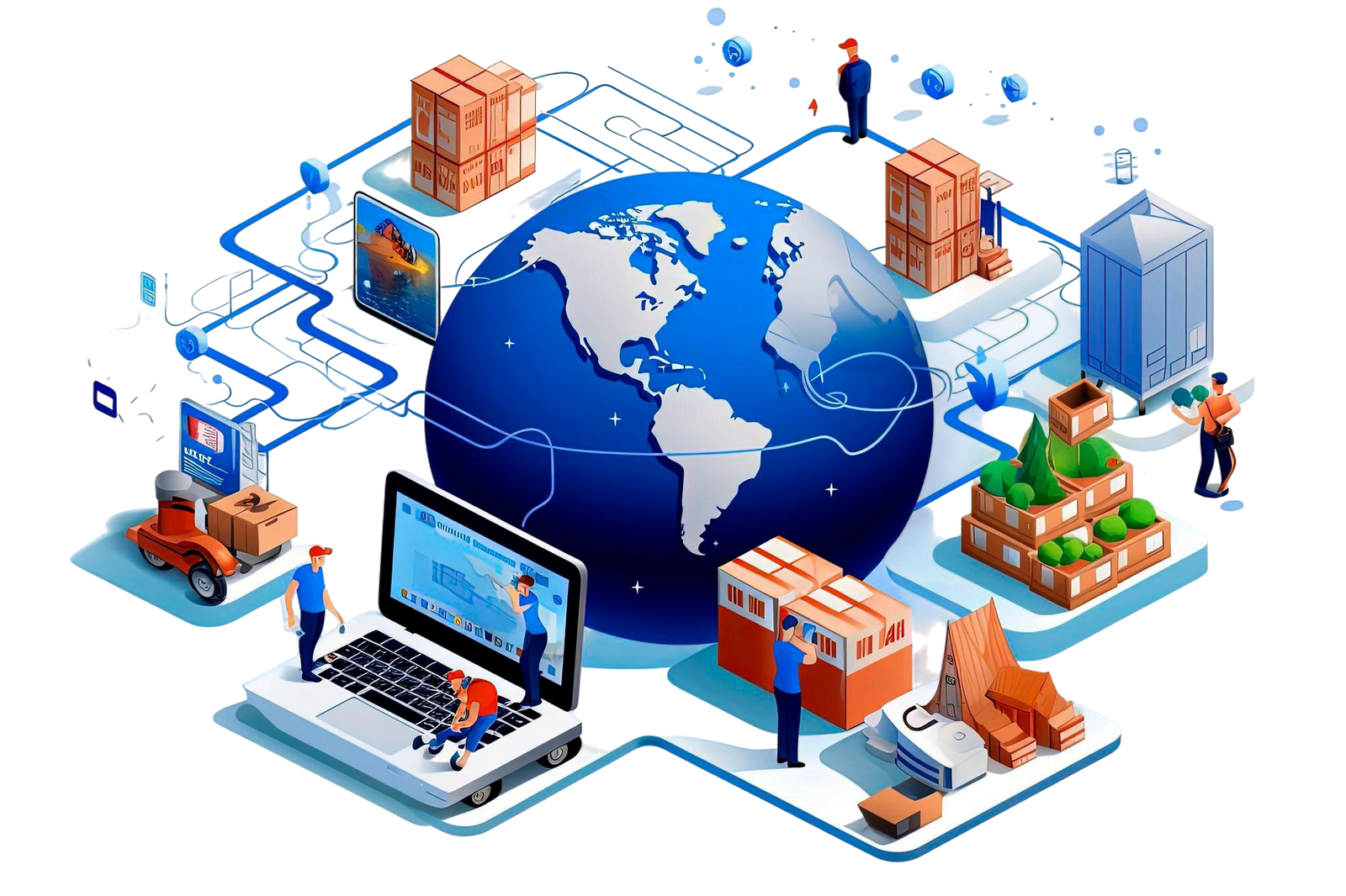 Futuristic technology illustration